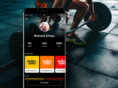 Athlete Profile App View