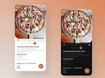 Pizza ordering App UI design