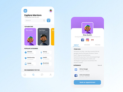 Mentor Booking App UI