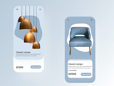 Furniture store App UI android app experience design figmadesign interaction interfacedesign ui uidesign userinterface