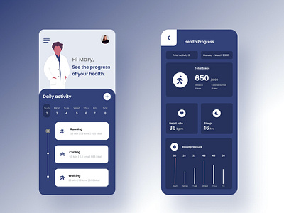 Healthcare App UI by Manaswee singh on Dribbble