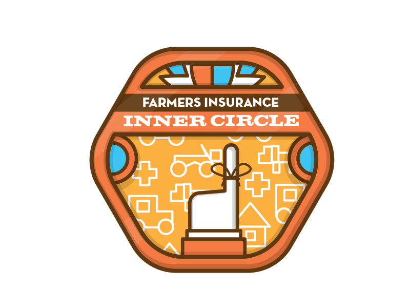 Farmers Insurance Badges badges facebook farmers illustration insurance social media