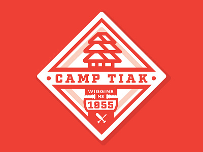 Camp Tiak badge camp hiking mississippi summer