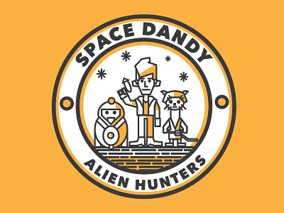 Space Dandy adult swim animation badge cartoon network illustration scifi space space dandy tv