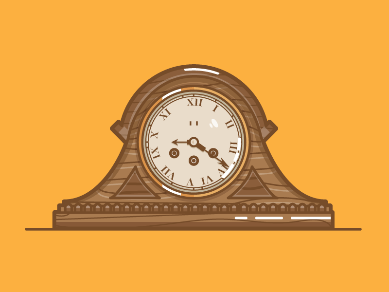 Mantel Clock by Michael Norris on Dribbble