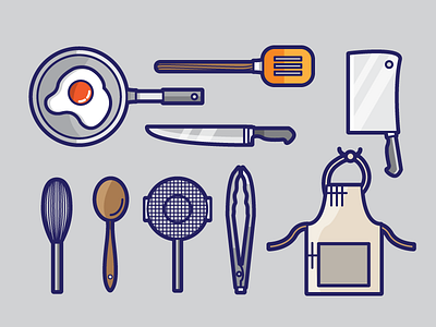 Kitchen Tools home illustration items kitchen tools