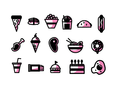 Food Icons downloads food icons illustration nounproject set