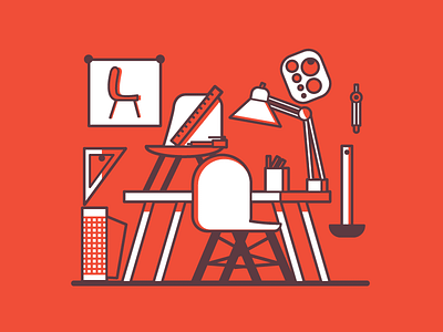 Chair Designer design editorial furniture illustration modern studio