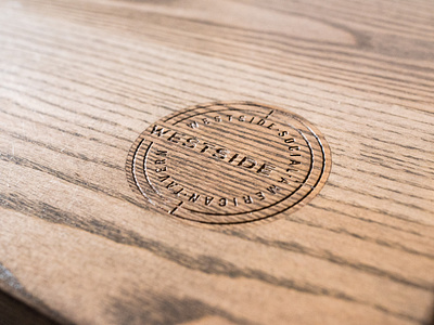 Westside Social Tavern - Table Laser Cut Logo Emblem