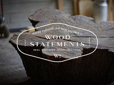 Wood Statements Emblem Logo