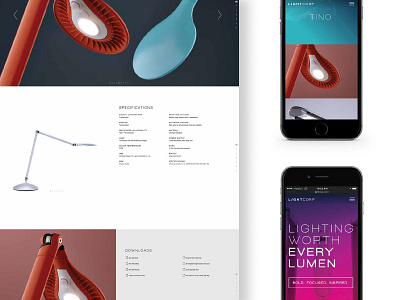 LightCorp Website + Mobile Design