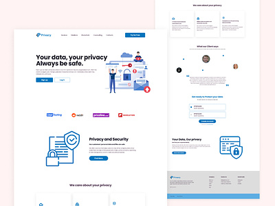 Date Privacy - SaaS Landing Page