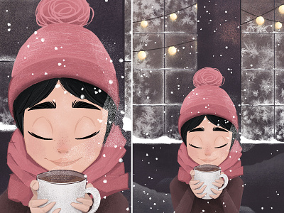Let it snow! design digital illustration digital painting digitalart illustration snow snowflake