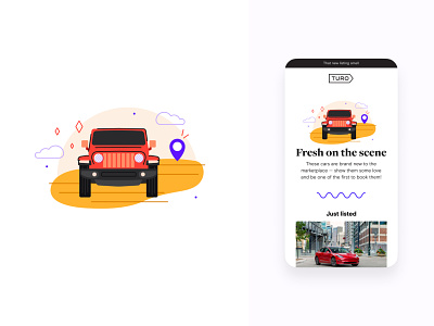 New cars near you email design email illustration