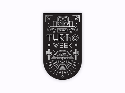 Turbo week 2020 design illustration sticker
