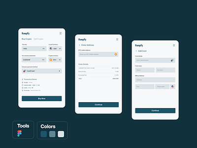 An On-Ramp Design Layout blockchain cryptocurrency defi design ui ux