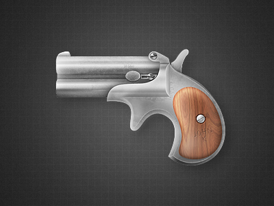 First Dribble derringer gun icon revolver