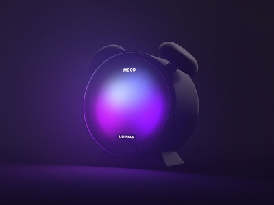 Mood 🔮 3d alarm animation clock prototype ui
