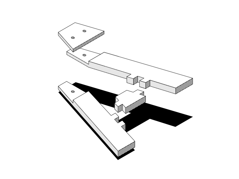 Raster experiments a animated isometric letter raster