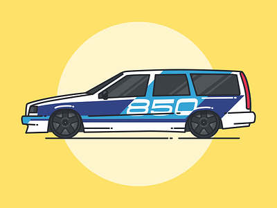 Super Touring '93-'97 850 car illustration racing s40 volvo