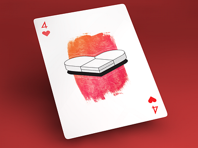 4 of Hearts card deck playingarts playingartscontest poker