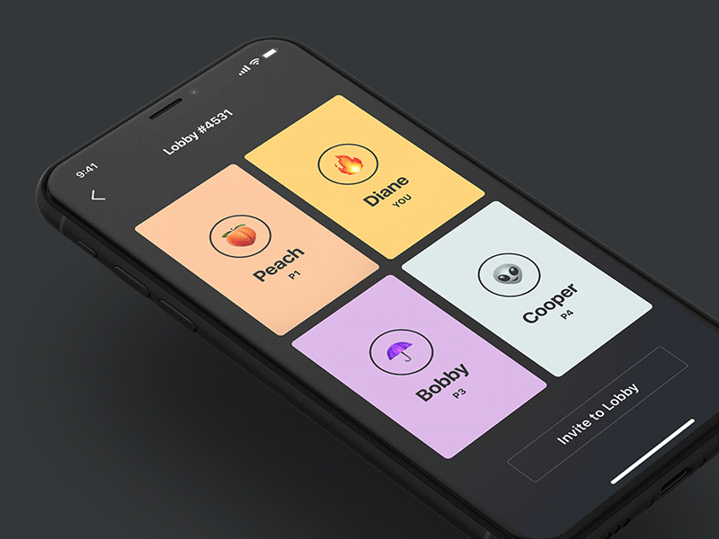 Join lobby animation ios iphone mobile motion transition ui ux