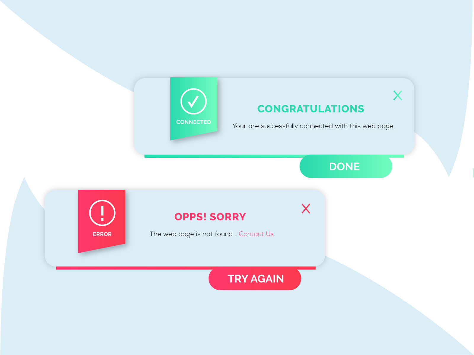 Flash Message Design Daily UI::011 by Abdullah on Dribbble