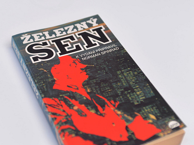 Železný sen / book cover book cover design typography