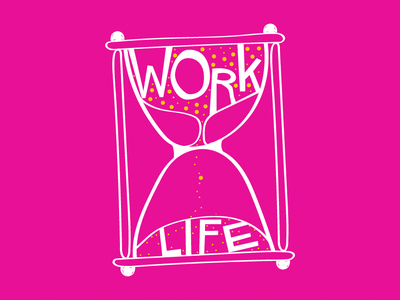 Work-life Balance concept editorial gif illustration magazine middleeast qatar