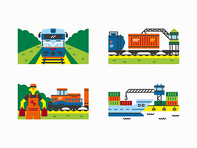 Latvia EXPO Astana 2017 - Spot illustrations Pt. 1