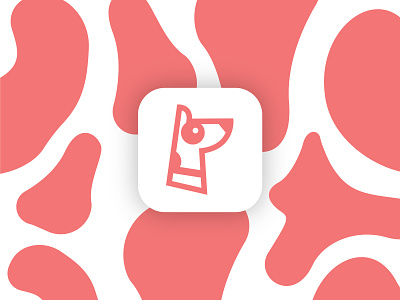 Pawty - App Icon app brand branding concept dalmatian design digital dogs head icon logo minimal paw pets ui ux web