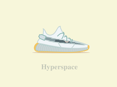Yeezy Boost 350 - V2 - Hyperspace 350 adidas boost boosted calabasas collab concept design digital hyperspace icon illustration kanye kayewest offwhite shoes typography ultraboost vector yeezy
