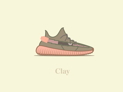 Yeezy Boost 350 - V2 - Clay 350 calabasas concept design digital icon illustration kanyewest logo shoes typography ultraboost v2 vector yeezy yeezyboost