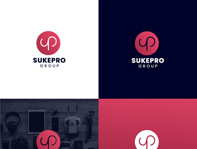 SUKEPRO Logo branding design gradient logo