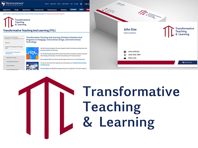 Shenandoah University's TTL Department Logo branding college department design logo university