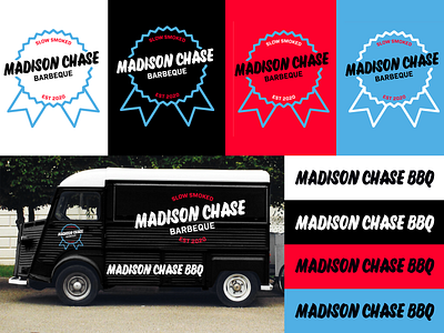 Madison Chase Barbeque Food Truck Logo barbecue bbq branding design food truck logo