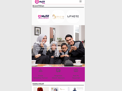 Mutif.co mobile ui online store wordpress design