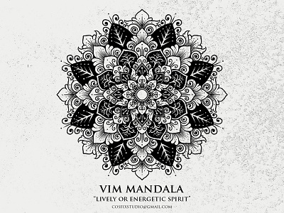 Vim Mandala design graphicdesign illustration mandala mandala art mandala design mandalaart mandalas