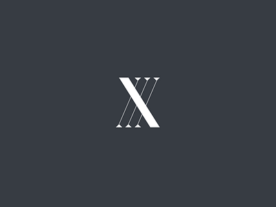 X experimental font hairlines typography