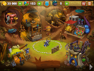 King of Bugs Game UI bugs game interface ios ipad iphone towerdefence