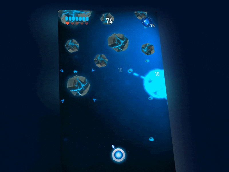 Rocket X android animation arcade game gameplay interface ios mobile motion ui unity ux