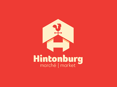 Hintonburg Market barn branding fresh grocery identity logo logo design market natural nature rooster