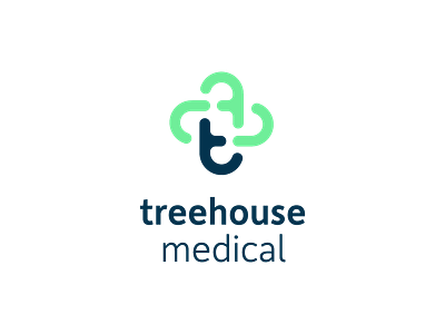 Treehouse Medical app brand branding design freelance graphic healthcare icon identity logo logo design medical minimal ui web wordmark