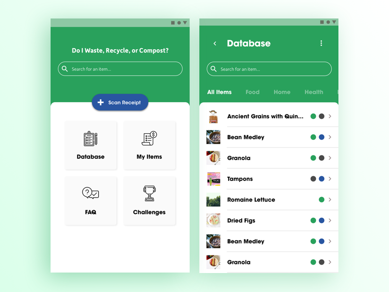 Zero Waste App by Christina Muxlow on Dribbble