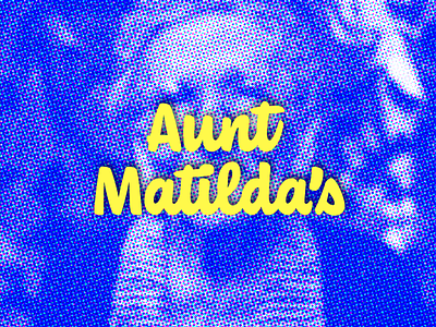 Aunt Matilda's brand brand identity branding logo pixelate pixelation restaurant restaurant brand restaurant logo retro retro logo wordmark