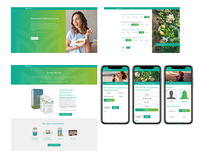 Survey - Mannatech branding design illustration ux
