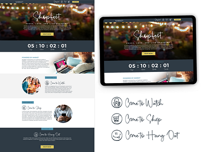 Landing Page for Online Event branding design graphic design illustration logo typography ui ux