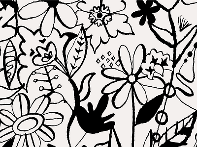 Inked Floral Pattern