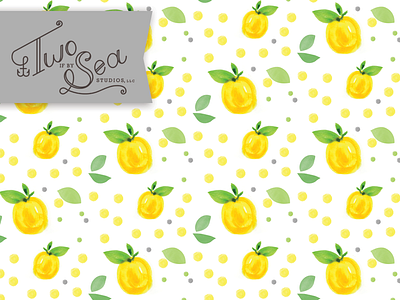When Life Give You Lemons – Paint! fabric fruit illustration lemons pattern repeat seamless surface design surface pattern textile tropical watercolor