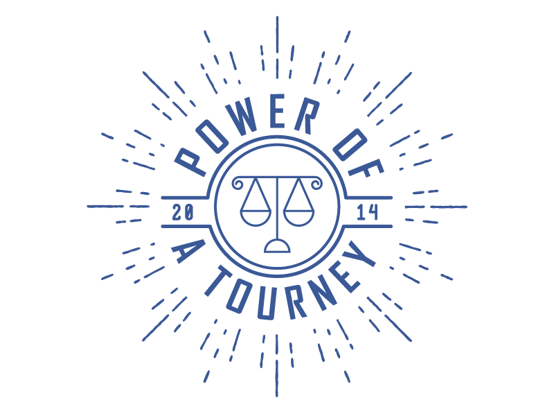 Kickball Team T-Shirt Design attorney law scale badge seal graphic modern simple typography